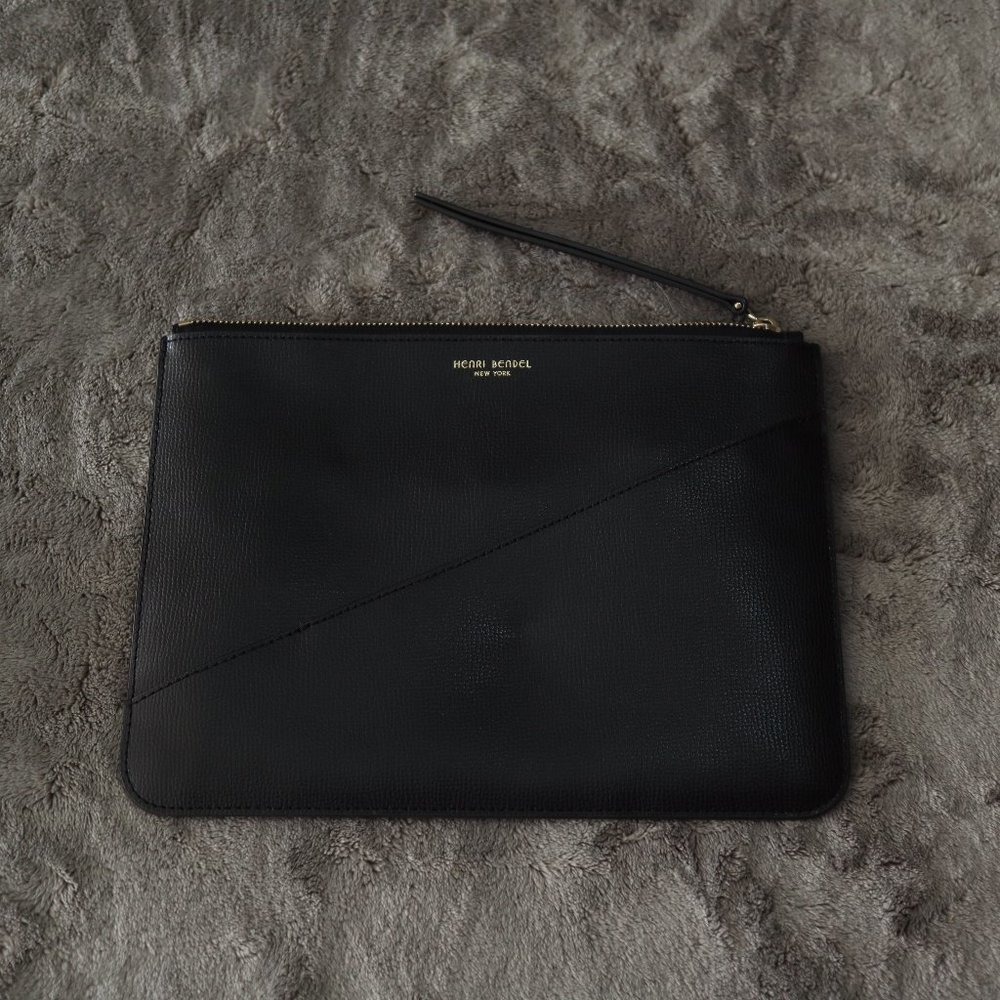 Henri Bendel Leather Clutch